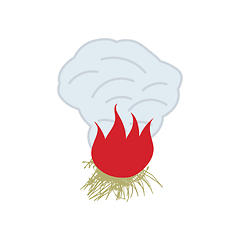 Image showing Sesonal grass burning icon
