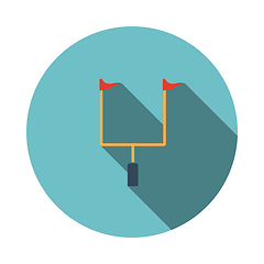 Image showing American football goal post icon