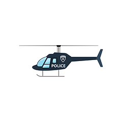 Image showing Police helicopter icon