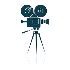 Image showing Retro Cinema Camera Icon