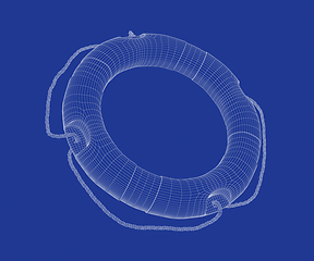 Image showing 3D model of lifebuoy ring
