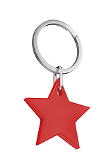 Image showing Keychain with red star