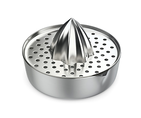 Image showing Silver citrus squeezer