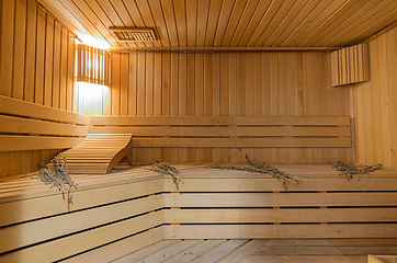 Image showing The interior of the bath in a private house