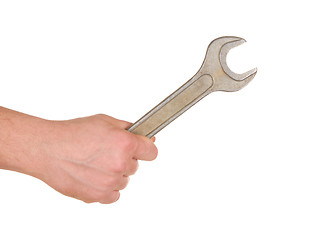 Image showing Hand with Spanner