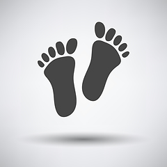 Image showing Foot print icon