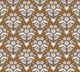 Image showing Damask Seamless Outline Pattern