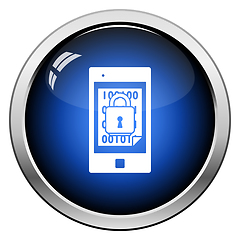 Image showing Mobile Security Icon