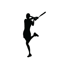 Image showing Tennis silhouette