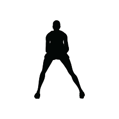 Image showing Tennis silhouette