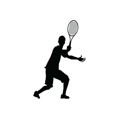 Image showing Tennis silhouette