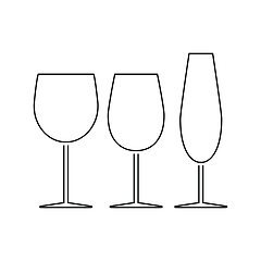Image showing Glasses set icon