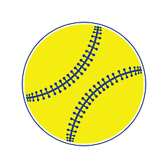 Image showing Baseball ball icon