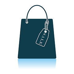 Image showing Shopping Bag With Sale Tag Icon