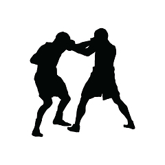 Image showing Boxing silhouette