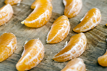 Image showing slices of tangerines