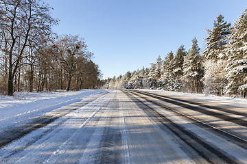 Image showing Road in winter