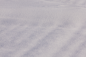 Image showing Deep snowdrifts