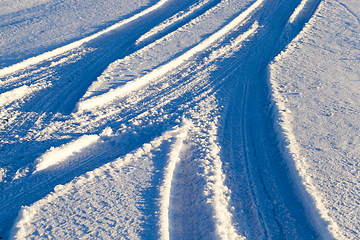 Image showing Road under the snow