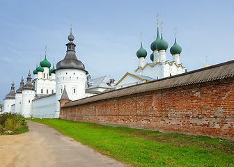 Image showing View of the Rostov Kremlin. Golden Ring of Russia. 