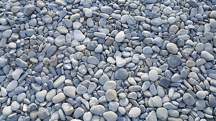 Image showing Background from gray sea pebbles