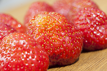 Image showing strawberry closeup