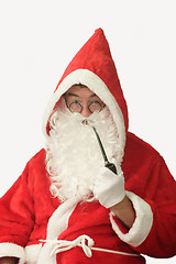 Image showing Santa with Pipe