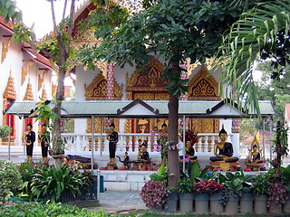 Image showing The buddhas. Chiang Mai. Thailand