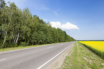 Image showing rural road in asphalt