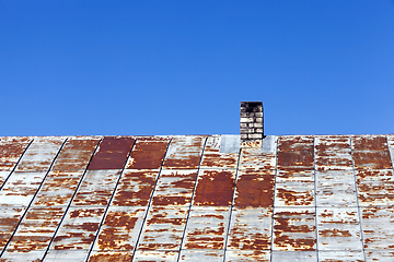 Image showing rusty metal roof