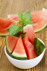 Image showing sliced red watermelon