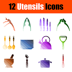 Image showing Utensils Icon Set