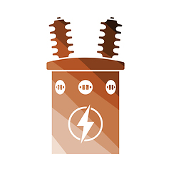 Image showing Electric transformer icon