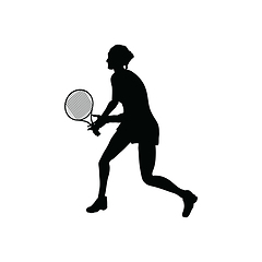 Image showing Tennis silhouette