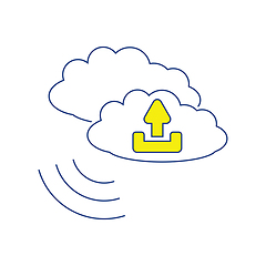 Image showing Cloud upload icon