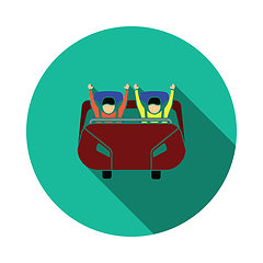 Image showing Roller coaster cart icon