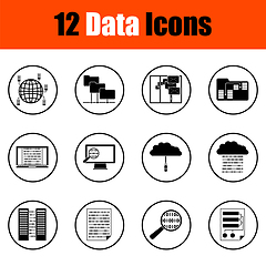 Image showing Data Icons Set