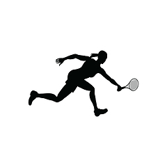 Image showing Tennis silhouette