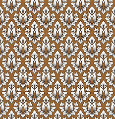 Image showing Damask Seamless Outline Pattern