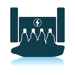 Image showing Hydro Power Station Icon