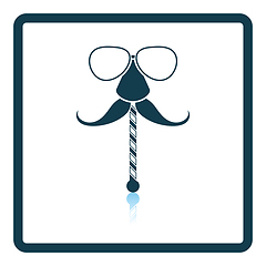 Image showing Glasses and mustache icon