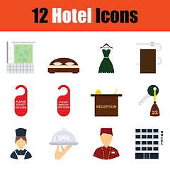 Image showing Set of hotel icons