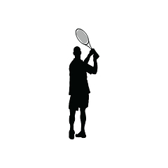 Image showing Tennis silhouette