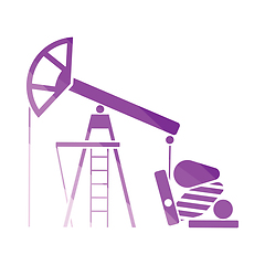 Image showing Oil pump icon