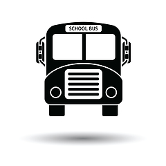 Image showing School bus icon