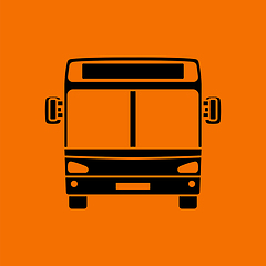 Image showing City bus icon front view