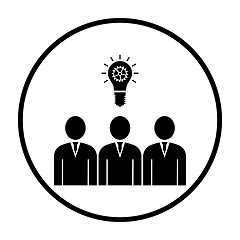 Image showing Corporate Team Finding New Idea Icon