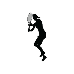 Image showing Tennis silhouette