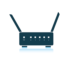 Image showing Wi-Fi router icon