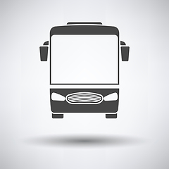 Image showing Tourist bus icon front view
